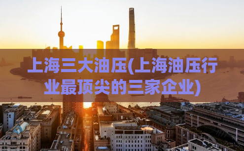 上海三大油压(上海油压行业最顶尖的三家企业)