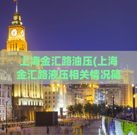 上海金汇路油压(上海金汇路液压相关情况简介)