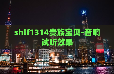 shlf1314贵族宝贝-音响试听效果